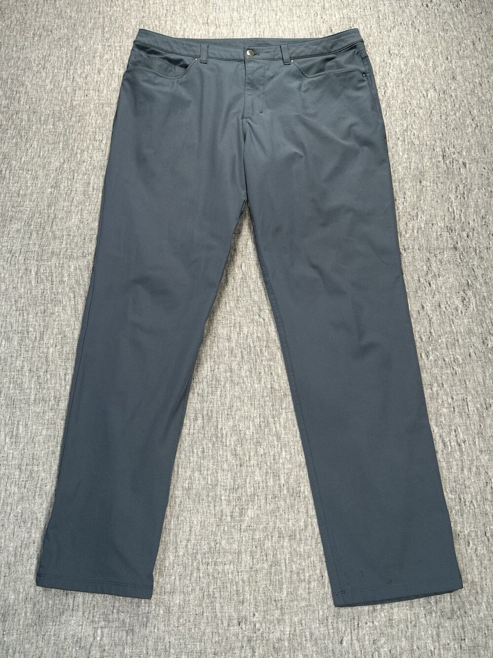 Lululemon ABC Commission Pants Mens 36x33 Classic Fit Blue Stretch Commute